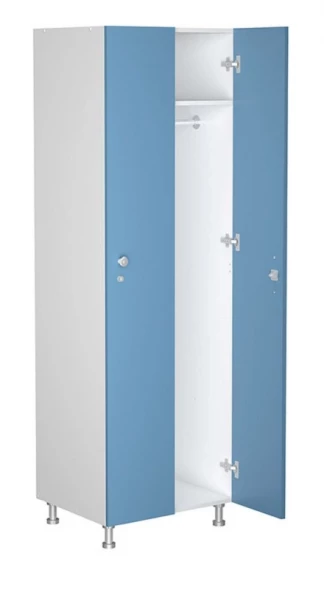 Шкаф для раздевалок WL 21-60 голубой/белый