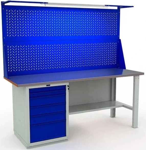 Верстак для квартиры с освещением W200.WS6/F2.021.W