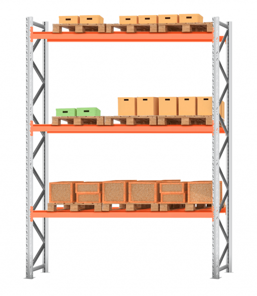Стеллаж паллетный 4000х3300хх1100 3 яруса (Р100.1.5Б150.2)