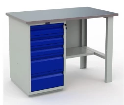 Верстак промышленный с ящиками WT120.WD5/F1.000