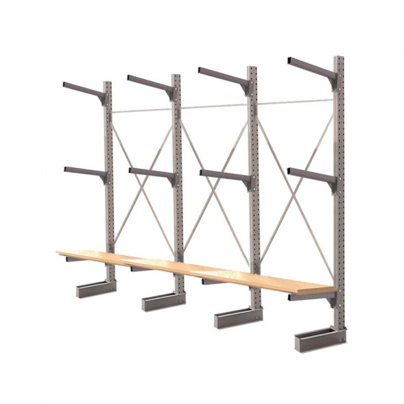 Стеллаж консольный односторонний КЛр 2500х4768х755 (600) 3 яруса