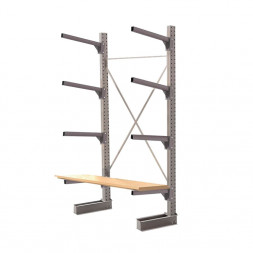 Стеллаж консольный односторонний КСр 2500х1696х960 4 яруса