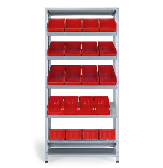 Стеллаж СТ-012 2200х1000х400 с 5 наклонными цинк полками