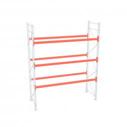 Стеллаж палетный ДиКом СП 4000х1800х1000 с 3 ярусами до 2500 кг / до 1250 кг на паллет П-70