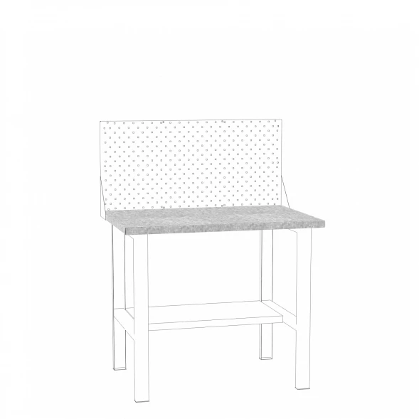 Настил Н-1.0 в сборе(настил оцинкованный+МДФ)