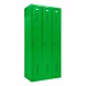 Шкаф металлический трехсекционный зеленый