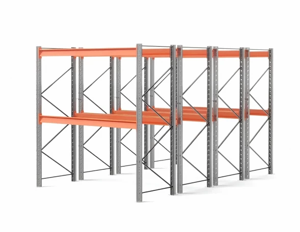 Стеллаж двойной глубины 3500х2700х1100 до 4010 кг / до 12670 кг секция
