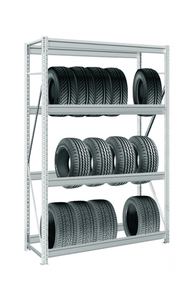 Стеллаж MS Pro Z для колес 3000х2100х400 мм 4 яруса