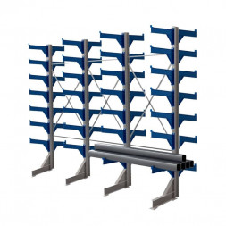 Стеллаж консольный двухсторонний КТр 4000х4980х2600 (1200) 7 ярусов