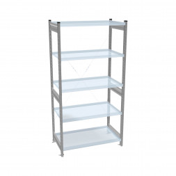 Стеллаж СТ-031 цинк 2491х1300х800 5 полок до 250 кг