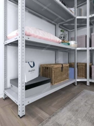 Стеллаж угловой МС 2500х1500х1500/300 мм 5 ярусов