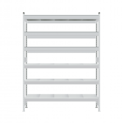 Стеллаж СТ-023 3000х1200х800 с 6 ярусами (рамы и настил - окрас)