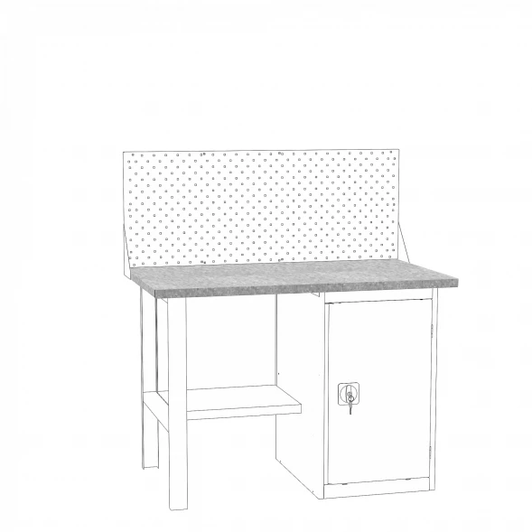 Настил Н-1.2 в сборе(настил оцинкованный+МДФ)