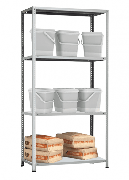 Стеллаж MS Hard 2500х1000х600 c 4 полками