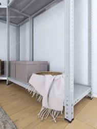 Стеллаж угловой МС 2000х1600х1600/400 мм 3 яруса