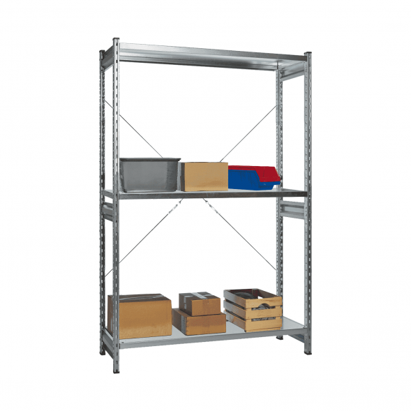 Стеллаж СТ-031 цинк 2491х1300х500 3 полки до 200 кг