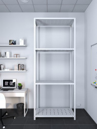 Стеллаж ТС Лайт 2200х1200х800 с 4 перфорированными полками