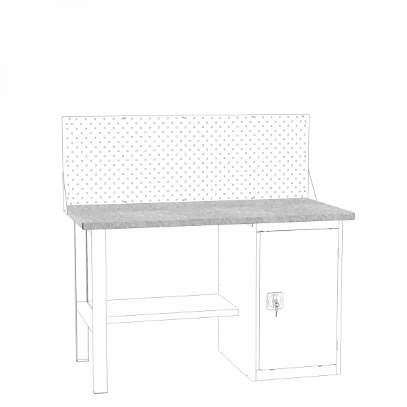 Настил Н-1.4 в сборе(настил оцинкованный+МДФ)