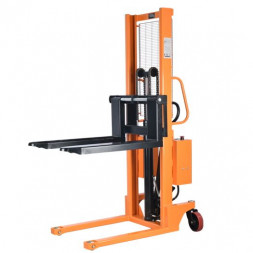 Штабелер комбинированный с ручным и электроподъемом 1,0 т 1,6 м TOR CTYC с раздвижными вилами, шт