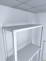 Стеллаж ТС Лайт 3000х1200х800 с 4 перфорированными полками