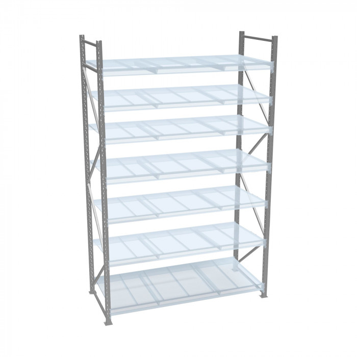 Стеллаж СТ-051 5000х2100х650 с 7 ярусами