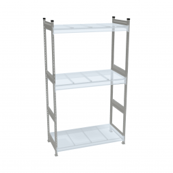 Стеллаж СТ-023 1800х2100х800 с 3 ярусами (рамы и настил - окрас)