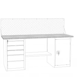 Настил Н-1.9 в сборе настил оцинкованный+МДФ