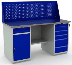 Верстак Практик с экраном рабочий WT160.WD2/WD5.010