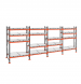 Стеллаж с выкатными платформами ДиКом 2500х7200х1000 на 4 яруса П-90