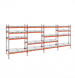 Стеллаж с выкатными платформами ДиКом 2500х7200х1000 на 4 яруса П-90