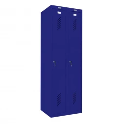 Шкаф металлический для рабочей спецодежды синий