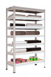 Стеллаж МС-Т 3000х1856х530 мм 7 ярусов настил фанера