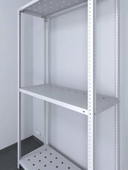 Стеллаж ТС Лайт 1800х700х300 с 3 перфорированными полками