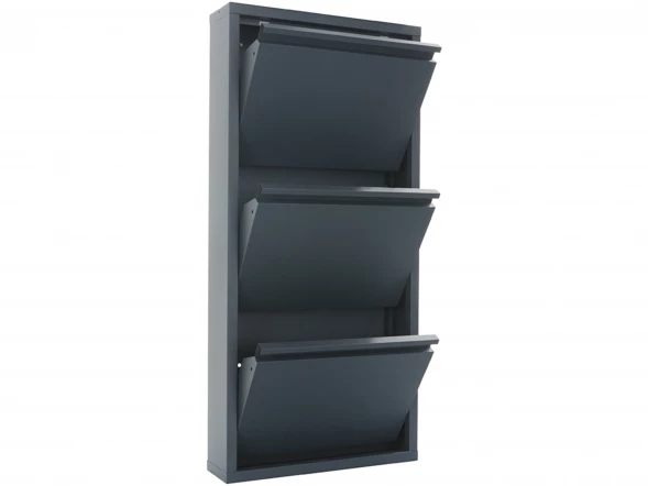 Металлическая обувница 3 полки Практик ОМ-3