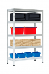 Стеллаж МС-Т 3000х1856х530 мм 5 ярусов настил металл