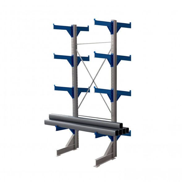 Стеллаж консольный двухсторонний КТр 4000х1740х1800 (800) 4 яруса