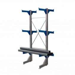 Стеллаж консольный двухсторонний КТр 4000х1740х2600 (1200) 3 яруса