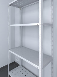 Стеллаж ТС Лайт 1500х1000х400 с 4 перфорированными полками