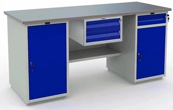 Верстак Практик металлический WT180.WD1/WD2.100 1800 мм