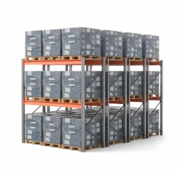 Стеллаж двойной глубины 3000х2700х1100 до 2270 кг / до 12670 кг секция