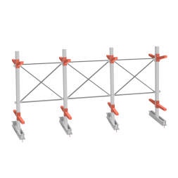 Стеллаж консольный СТ-062 2450х4660х1400 2 яруса двухсторонний