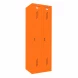 Шкаф металлический для рабочей спецодежды оранжевый