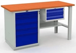 Верстак металлический для квартиры с ящиками W160.WS6/F2.100