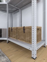 Стеллаж угловой МС 1800х1400х1400/500 мм 3 яруса