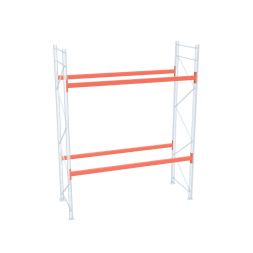 Стеллаж палетный ДиКом СП 3000х2700х1000 с 2 ярусами до 2200 кг / до 700 кг на паллет П-70