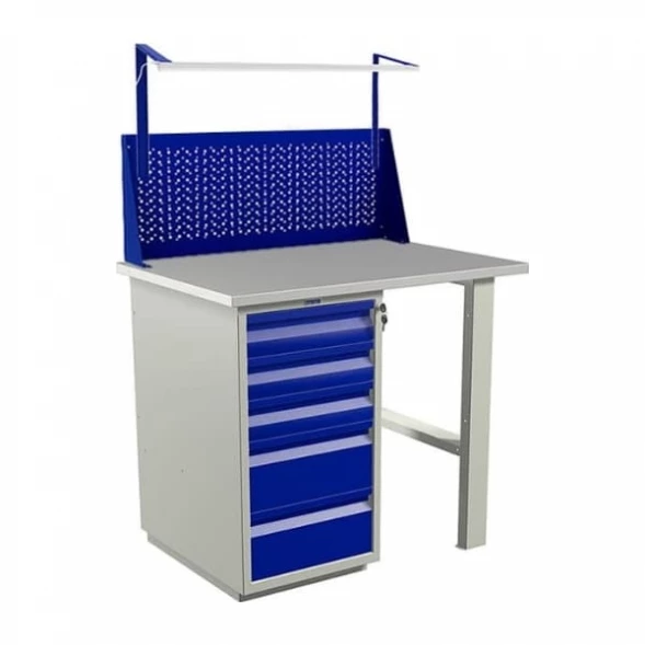 Верстак мини с ящиками для сверлильного станка WT100.WD5/F1.011