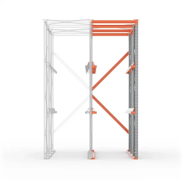 Стеллаж набивной паллетный ДС 4500х3300х1100 (85.1.5) 2 яруса