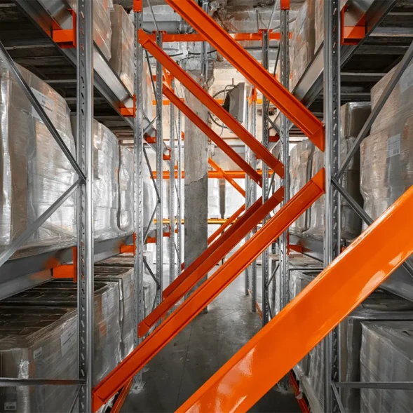 Стеллаж набивной паллетный ДС 4500х3300х1100 (85.1.5) 2 яруса