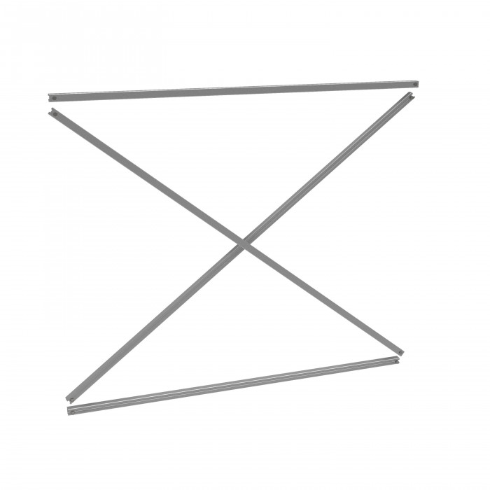 Стеллаж консольный СТ-062 2450х4660х1400 2 яруса +Н двухсторонний
