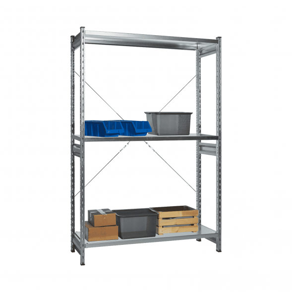 Стеллаж СТ-031 цинк 1855х1300х600 3 полки до 250 кг